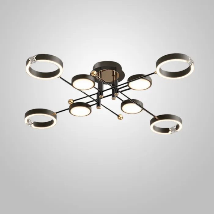 Потолочная люстра SELLIF CH L8 Black от ImperiumLoft