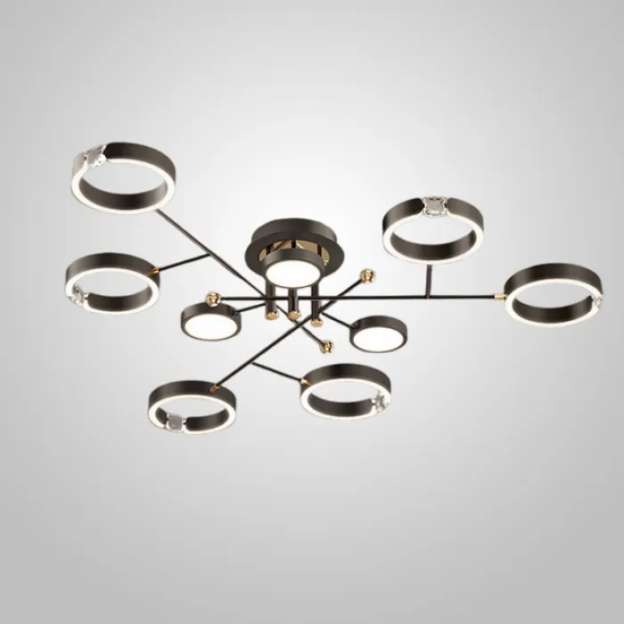 Потолочная люстра SELLIF CH L9 Black от ImperiumLoft