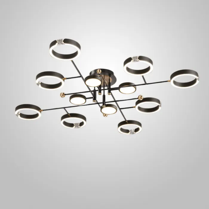 Потолочная люстра SELLIF CH L12 Black от ImperiumLoft