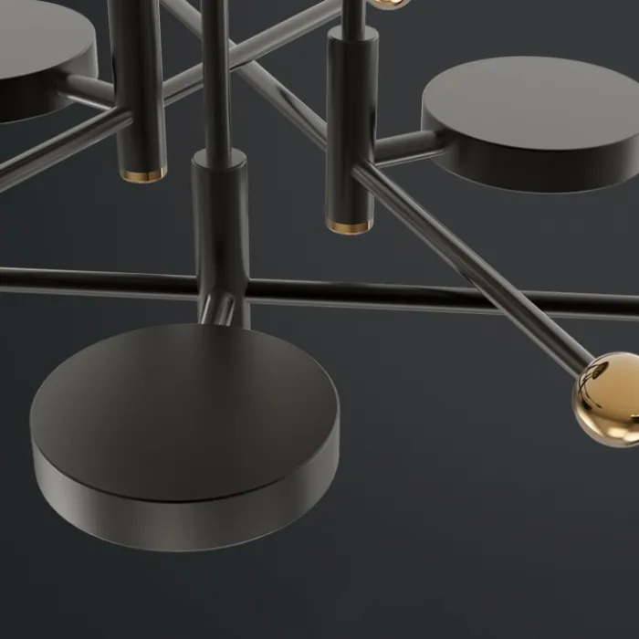 Потолочная люстра SELLIF CH L12 Black от ImperiumLoft