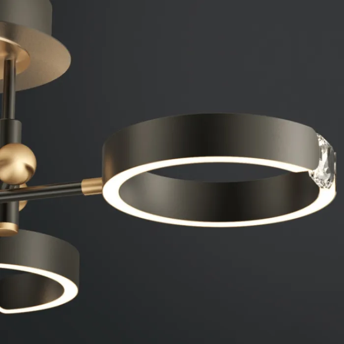 Потолочная люстра SELLIF CH L12 Black от ImperiumLoft