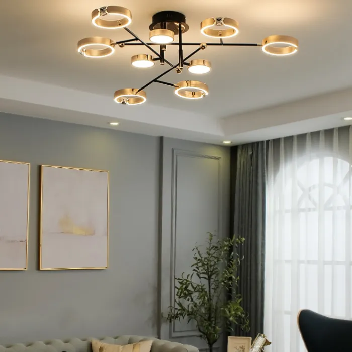 Потолочная люстра SELLIF CH L12 Black от ImperiumLoft
