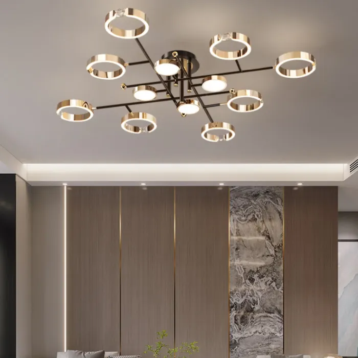 Потолочная люстра SELLIF CH L12 Black от ImperiumLoft