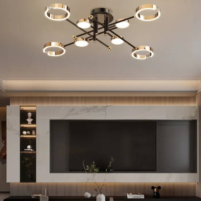 Потолочная люстра SELLIF CH L12 Black от ImperiumLoft