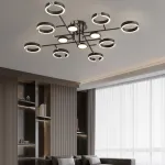 Потолочная люстра SELLIF CH L12 Black от ImperiumLoft