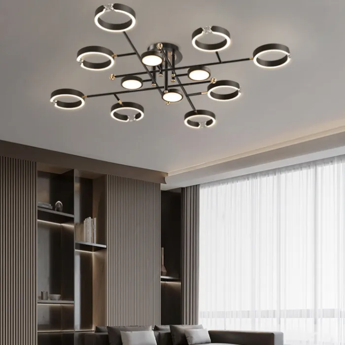 Потолочная люстра SELLIF CH L12 Black от ImperiumLoft