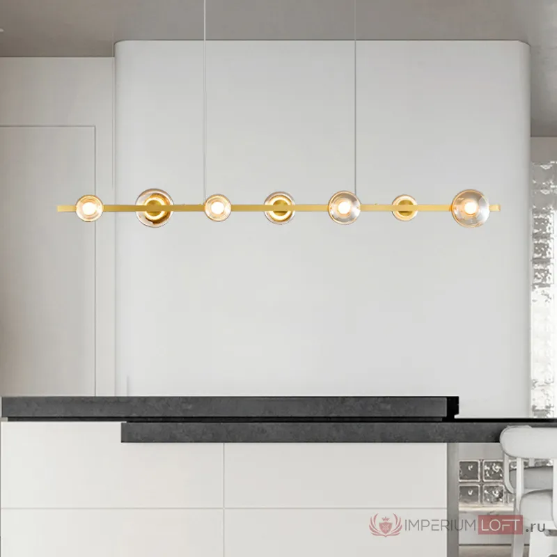 Подвесной светильник BOOSTER LONG L140 Brass от ImperiumLoft