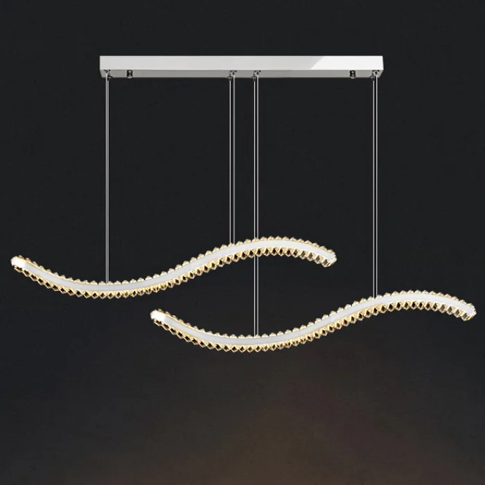 Подвесной светильник BERTOLDA W DUO B L150 Chrome от ImperiumLoft