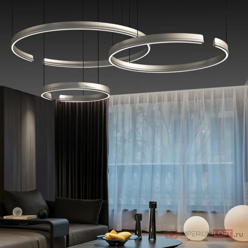 Подвесная люстра VEIKKO COMBO D45+65 Chrome от ImperiumLoft