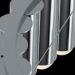 Подвесная люстра ERLANDER D60 Chrome