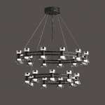 Подвесная люстра BLASIUS D83+63 Black от ImperiumLoft