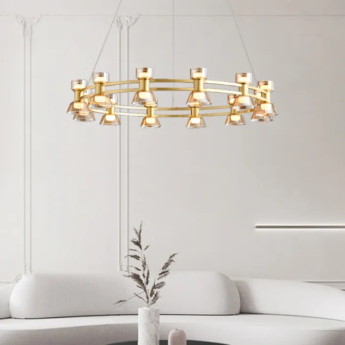 Подвесная люстра BLASIUS D83 Brass от ImperiumLoft