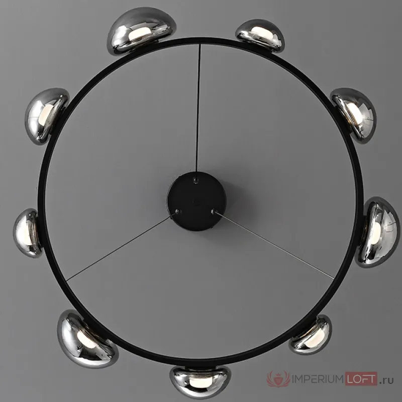 Подвесная люстра BOOSTER D68 Black от ImperiumLoft
