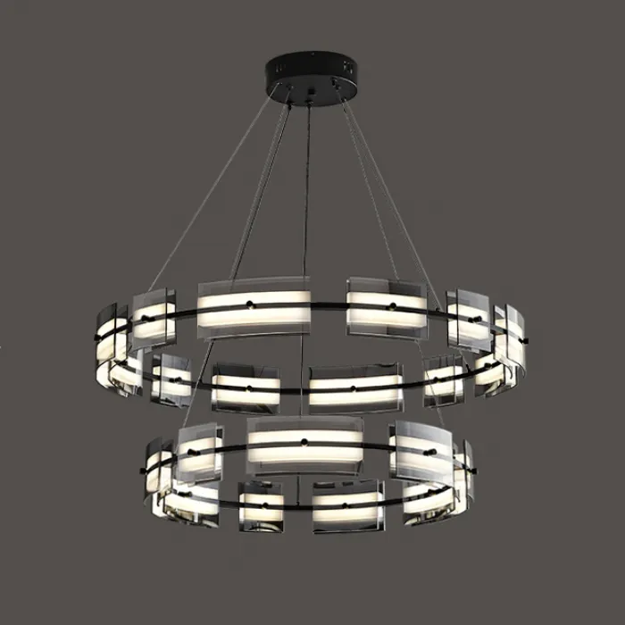 Подвесная люстра BRIAND D61+81 Black от ImperiumLoft