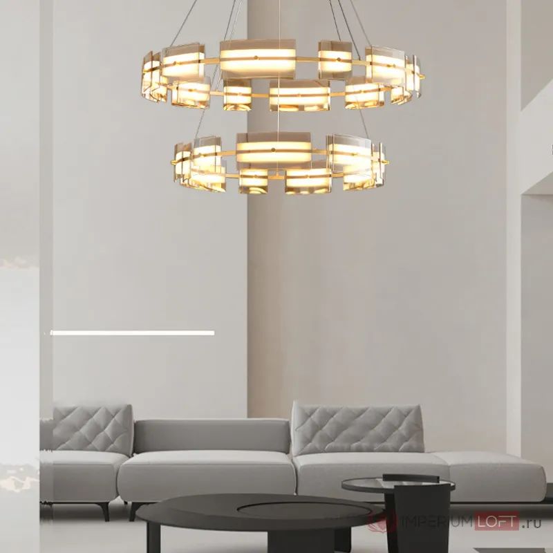 Подвесная люстра BRIAND D61+81 Brass от ImperiumLoft