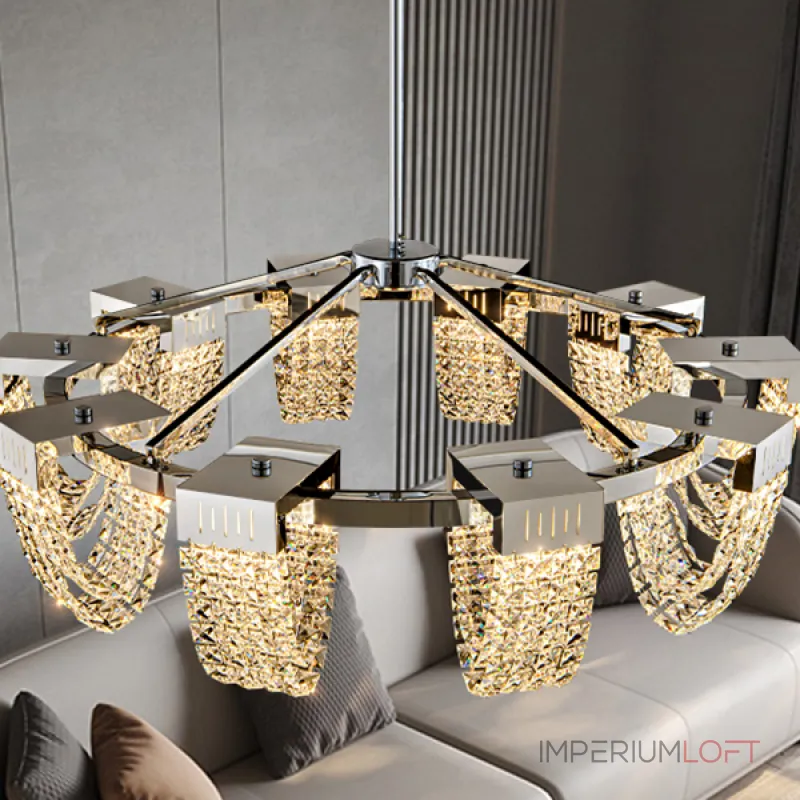 Люстра на штанге ALVARIN D80 Black