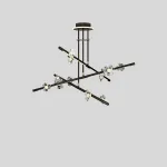 Потолочная люстра CAMILIA CH D100 Black от ImperiumLoft