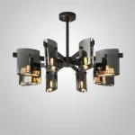 Люстра на штанге JANICE CH L8 Black Люстра на штанге JANICE CH L8 Black