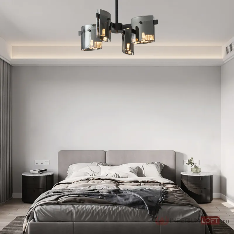 Потолочная люстра JANICE CH L8 Brass от ImperiumLoft