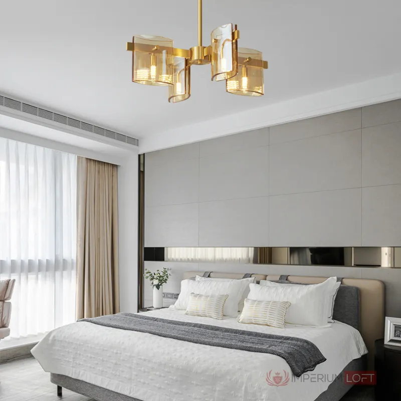 Потолочная люстра JANICE CH L8 Brass от ImperiumLoft
