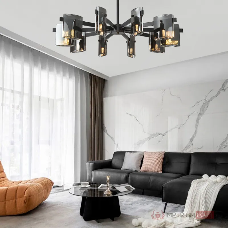Потолочная люстра JANICE CH L8 Brass от ImperiumLoft