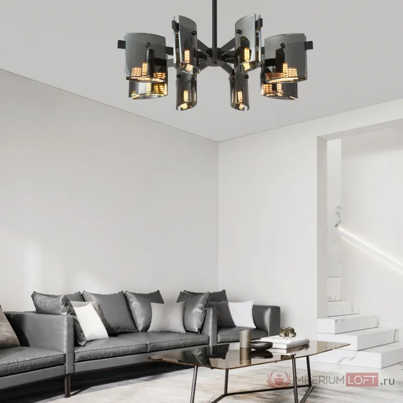 Потолочная люстра JANICE CH L8 Brass от ImperiumLoft