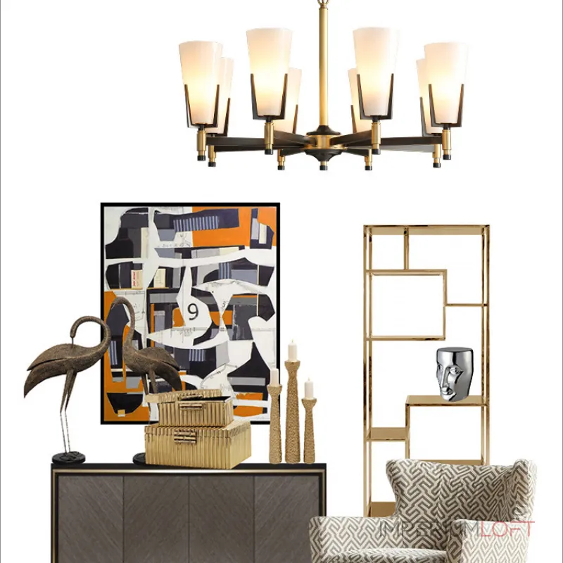 Подвесная люстра FABRICIO L8 от ImperiumLoft Подвесная люстра FABRICIO L8 от ImperiumLoft