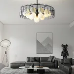 Люстра на штанге RASMIN D80 Black