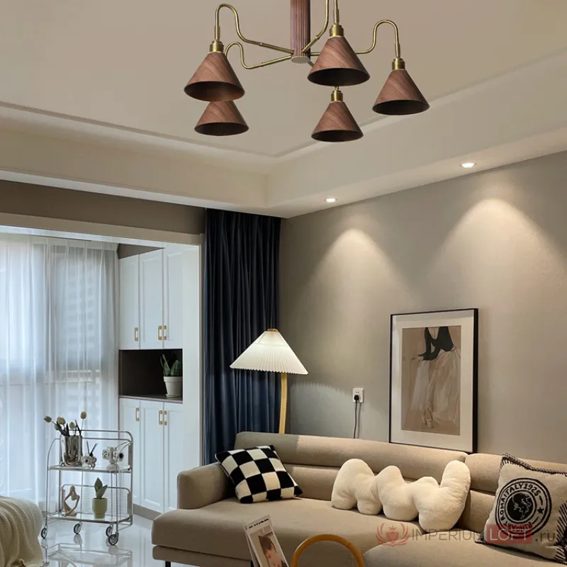 Подвесная люстра DOMENIC B D75 Dark Brown от ImperiumLoft