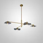 Потолочная люстра MILIAN CH L4 Brass Cognac от ImperiumLoft
