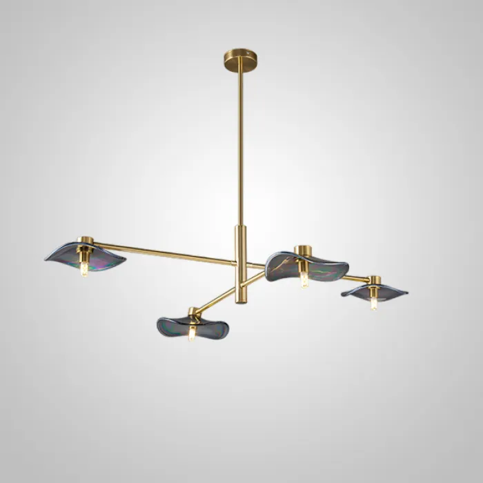 Потолочная люстра MILIAN CH L4 Brass Cognac от ImperiumLoft