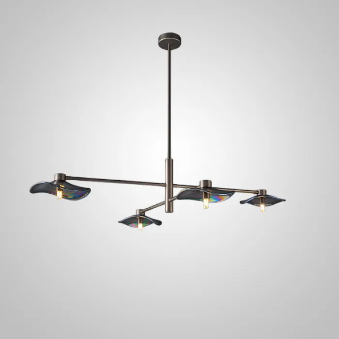 Потолочная люстра MILIAN CH L4 Black Cognac от ImperiumLoft