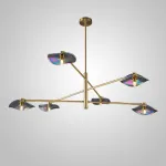 Потолочная люстра MILIAN CH L6 Brass Cognac от ImperiumLoft