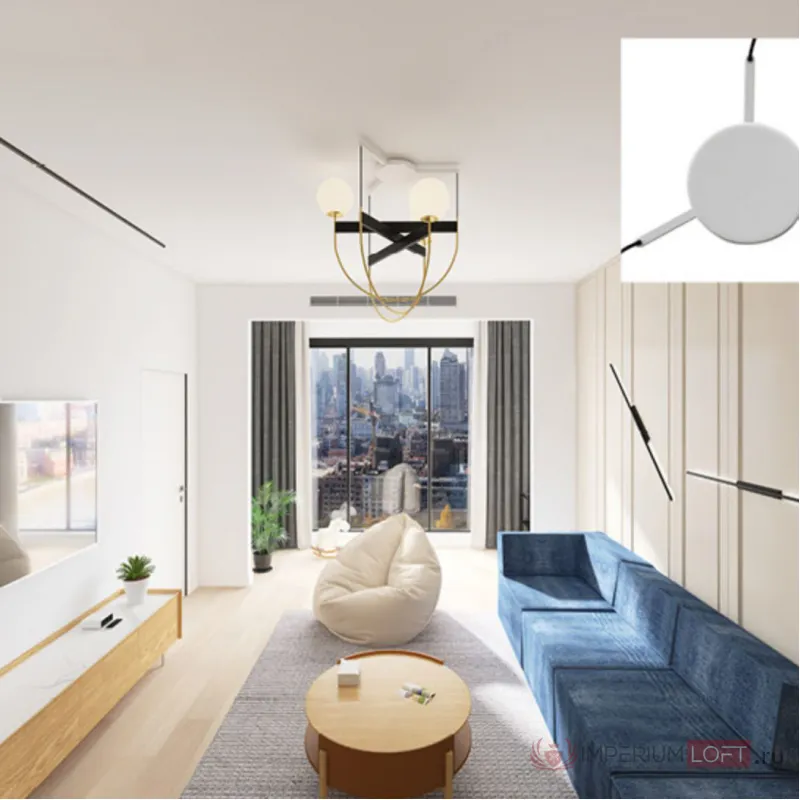 Подвесной светильник GIERTON D54 Dark brown от ImperiumLoft