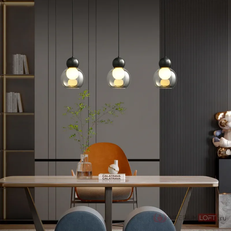 Подвесной светильник FANUEL D10 Black от ImperiumLoft