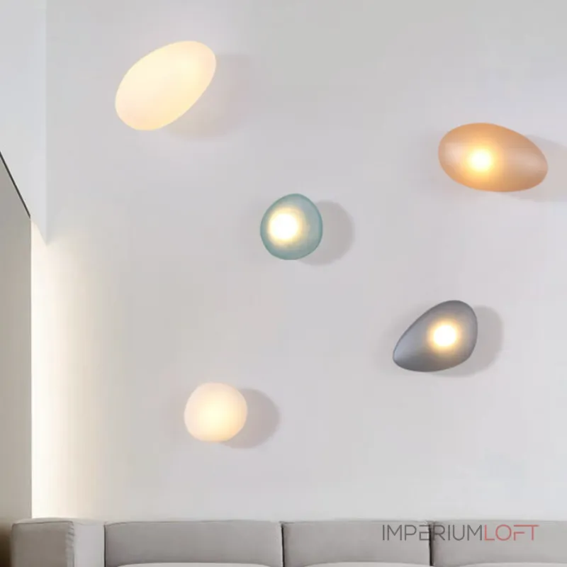 Настенный светильник LINDIS WALL A Blue в форме камней