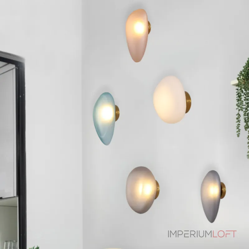Настенный светильник LINDIS WALL B Blue в форме камней