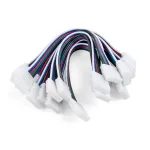 Соединитель лент гибкий Elektrostandard для светодиодных лент 12/24V Коннектор для лент 5050+5050 24V 60Led 14,4W IP20 RGBW, 5050 24V 60Led 14,4W IP20 RGBW гибкий двусторонний (10pkt)