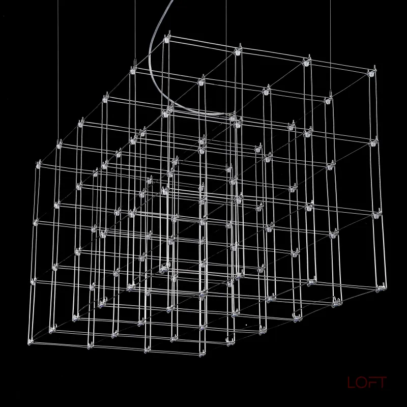 Подвесная люстра Quasar Cosmos Square LED pendant light 120/60/60 Подвесная люстра Quasar Cosmos Square LED pendant light 120/60/60