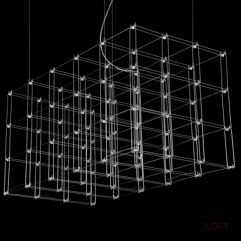 Подвесная люстра Quasar Cosmos Square LED pendant light 120/60/60 Подвесная люстра Quasar Cosmos Square LED pendant light 120/60/60