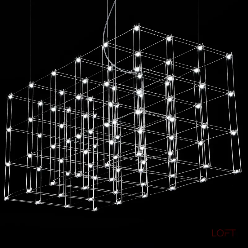 Подвесная люстра Quasar Cosmos Square LED pendant light 120/60/60 Подвесная люстра Quasar Cosmos Square LED pendant light 120/60/60