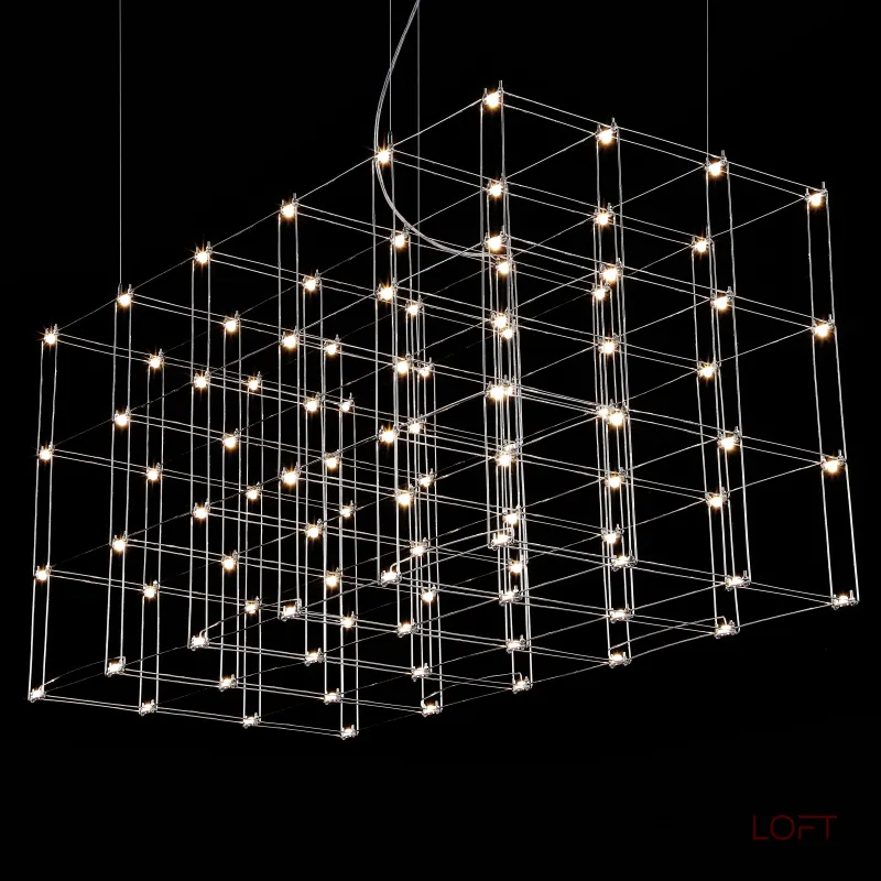 Подвесная люстра Quasar Cosmos Square LED pendant light 120/60/60 Подвесная люстра Quasar Cosmos Square LED pendant light 120/60/60