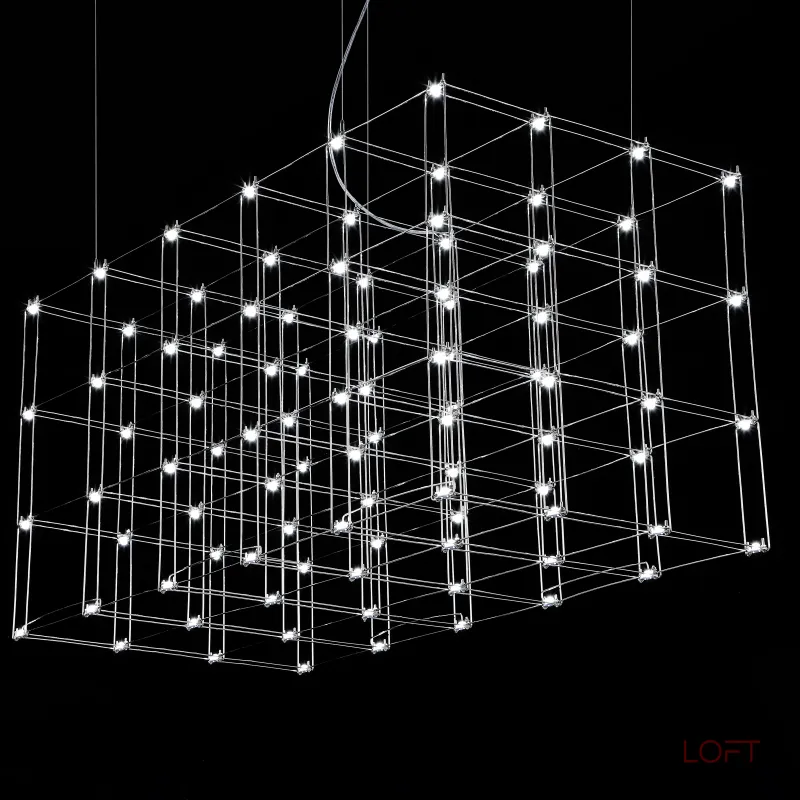 Подвесная люстра Quasar Cosmos Square LED pendant light 120/60/60 Подвесная люстра Quasar Cosmos Square LED pendant light 120/60/60