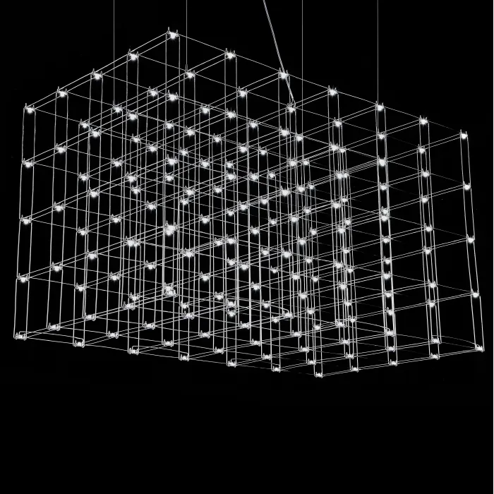 Люстра Quasar Cosmos Square LED pendant light 80/80/140