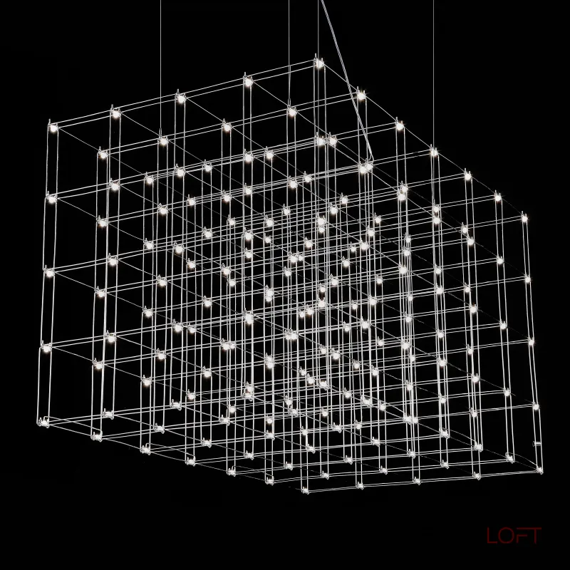 Подвесная люстра Quasar Cosmos Square LED pendant light 75/75/150 Подвесная люстра Quasar Cosmos Square LED pendant light 75/75/150