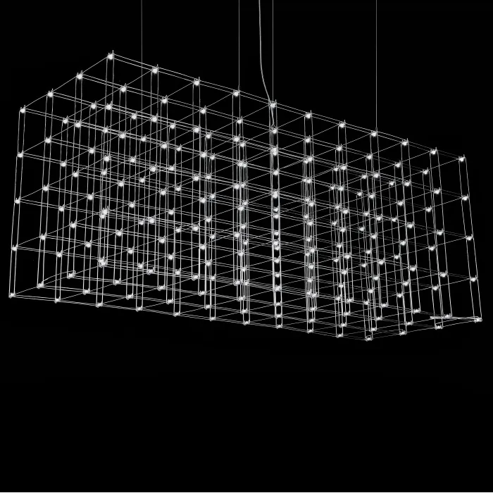 Люстра Quasar Cosmos Square LED pendant light 80/80/200
