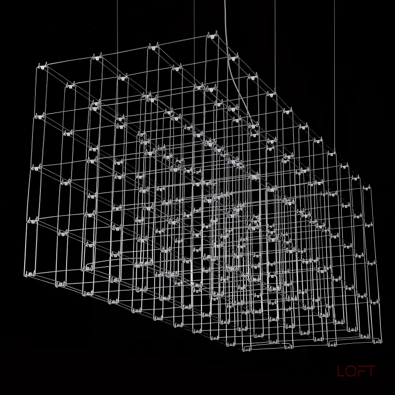 Подвесная люстра Quasar Cosmos Square LED pendant light 80/80/200 Подвесная люстра Quasar Cosmos Square LED pendant light 80/80/200