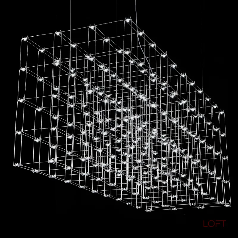 Подвесная люстра Quasar Cosmos Square LED pendant light 80/80/200 Подвесная люстра Quasar Cosmos Square LED pendant light 80/80/200