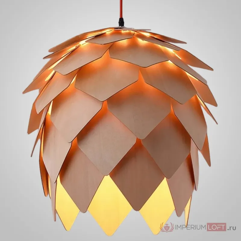 Подвесной светильник Crimea Pine Cone natural wood D20 от ImperiumLoft