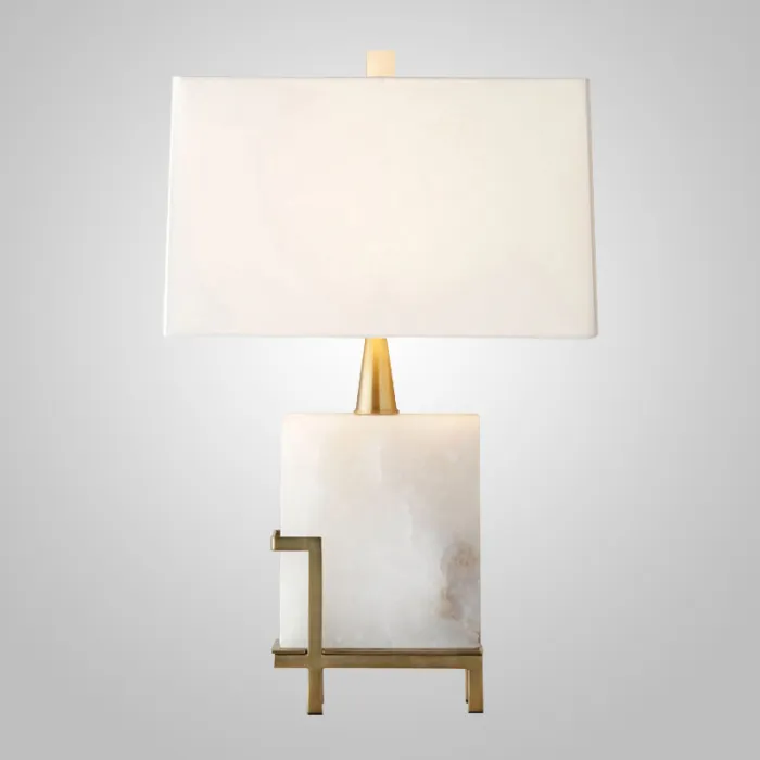 Настольная лампа Art-Deco White marble Lamp от ImperiumLoft